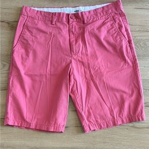 Old Navy Pink Flat-Front Chino Shorts